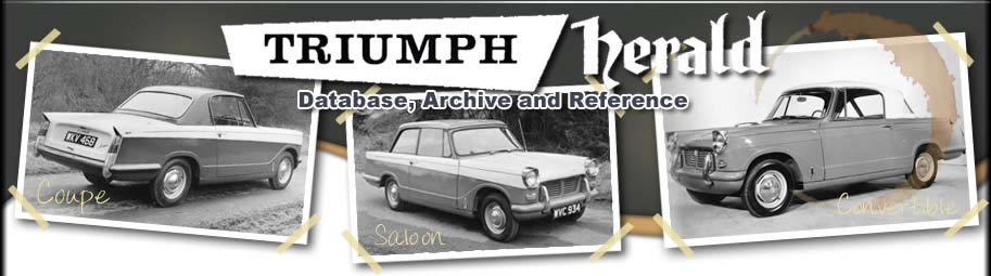 Triumph Herald Online Database Archive and Reference triumph herald